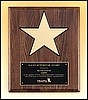 Gold Star on Walnut Plaque (12"x15")